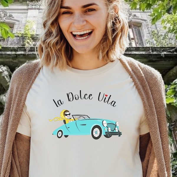 La Dolce Vita T-Shirt, The Sweet Life, Italian Sayings Shirt, Italian Vacation, Italy Group Travel Tee, Italian Culture, Italian Ame