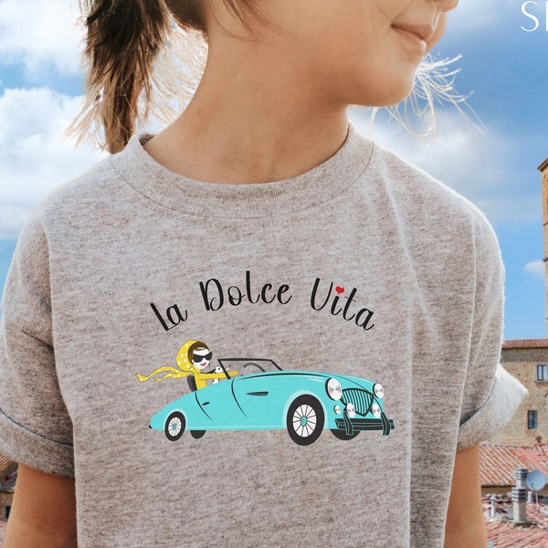 KIDS La Dolce Vita T-Shirt, The Sweet Life, Italian Sayings Shirt, Italy Vacation, Italy Group Travel Tee, Italian Culture, Italian