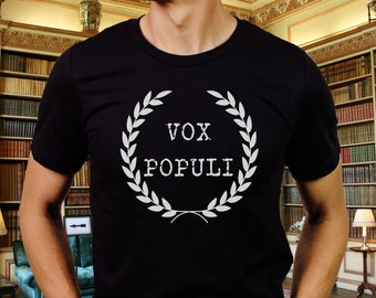 Voice of the People T-Shirt for History Teacher Gift, Vox Populi Shirt for Political Student, History Lover Tshirt Gift, Student Vote Tee