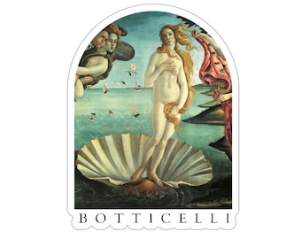 Botticelli's Birth of Venus Sticker: Renaissance Art Decal