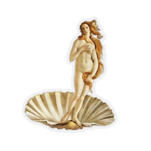 The Birth of Venus 1485 Sticker, Renaissance Art Sticker, Florence Italy Art Decal, Goddess Venus Sticker, Sandro Botticelli Sticker
