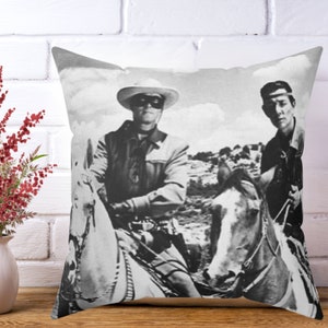 Lone Ranger & Tonto Pillow: Western Cowboy Decor