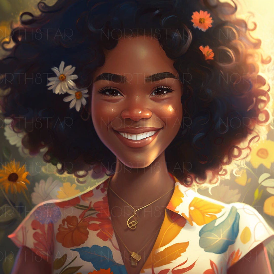 A Black Girl Clipart Fashion Clipart Girl Black Woman Png Etsy