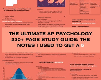 The Complete AP Psychology Study Guide Notes