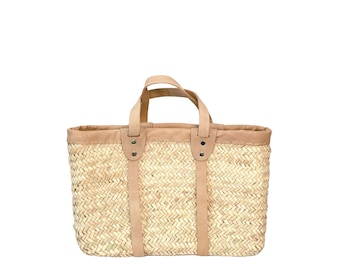Large Handwoven Straw Tote Bag | Everyday Summer Beach Bag | Natural Woven Shoulder Bag