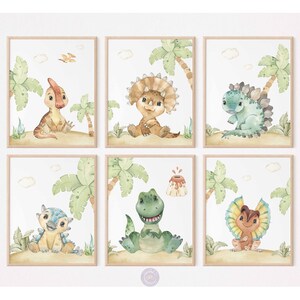 Dinosaur Nursery Prints, Boys Room Decor, Neutral Dinosaur Prints, Printable Dinosaur Poster, Dinosaur Nursery Decor, Nursery Wall Art
