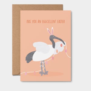Ibis You een vrolijk Pasen | BIN CHICKEN grappige paaskaart, Australisch Pasen, wenskaart, niet-chocolade paascadeau-ideeën, uniek Pasen