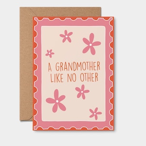 Tarjeta de felicitación: Una abuela como ninguna otra, tarjeta de cumpleaños, agradecimiento, tarjeta para la abuela, tarjeta de la abuela, se puede enviar directamente al destinatario