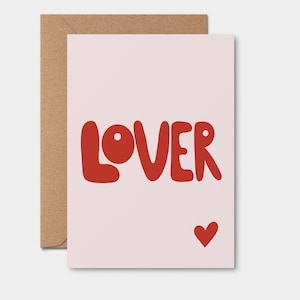 GREETING CARD | Lover, anniversary card, birthday gift, blank card, cute love card, heart, trendy