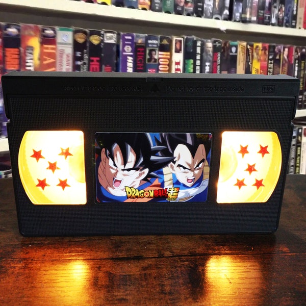 Dragon Ball VHS Lamp w/ Dragon Ball Stars + Remote