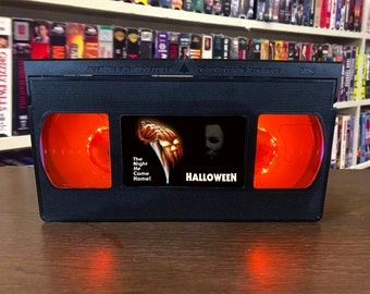 Halloween Horror Movie VHS Lamp + Remote