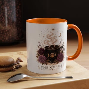 De koffiemok, heksenkoffiemok, mok met hemelse ketel, gotisch cadeau voor koffieliefhebbers, mok met maanfase, wolkenmagiër, 11oz, 15oz, 20oz afbeelding 16