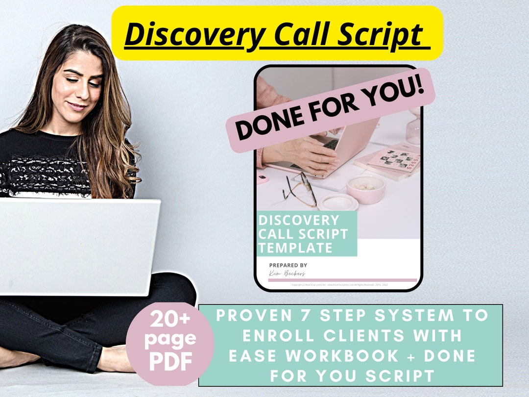 Discovery Call Script Planner for Service Providers Done for You With ...