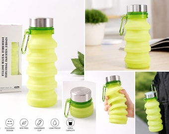Tragbare faltbare Wasserflasche | BPA-freie Silikonflasche