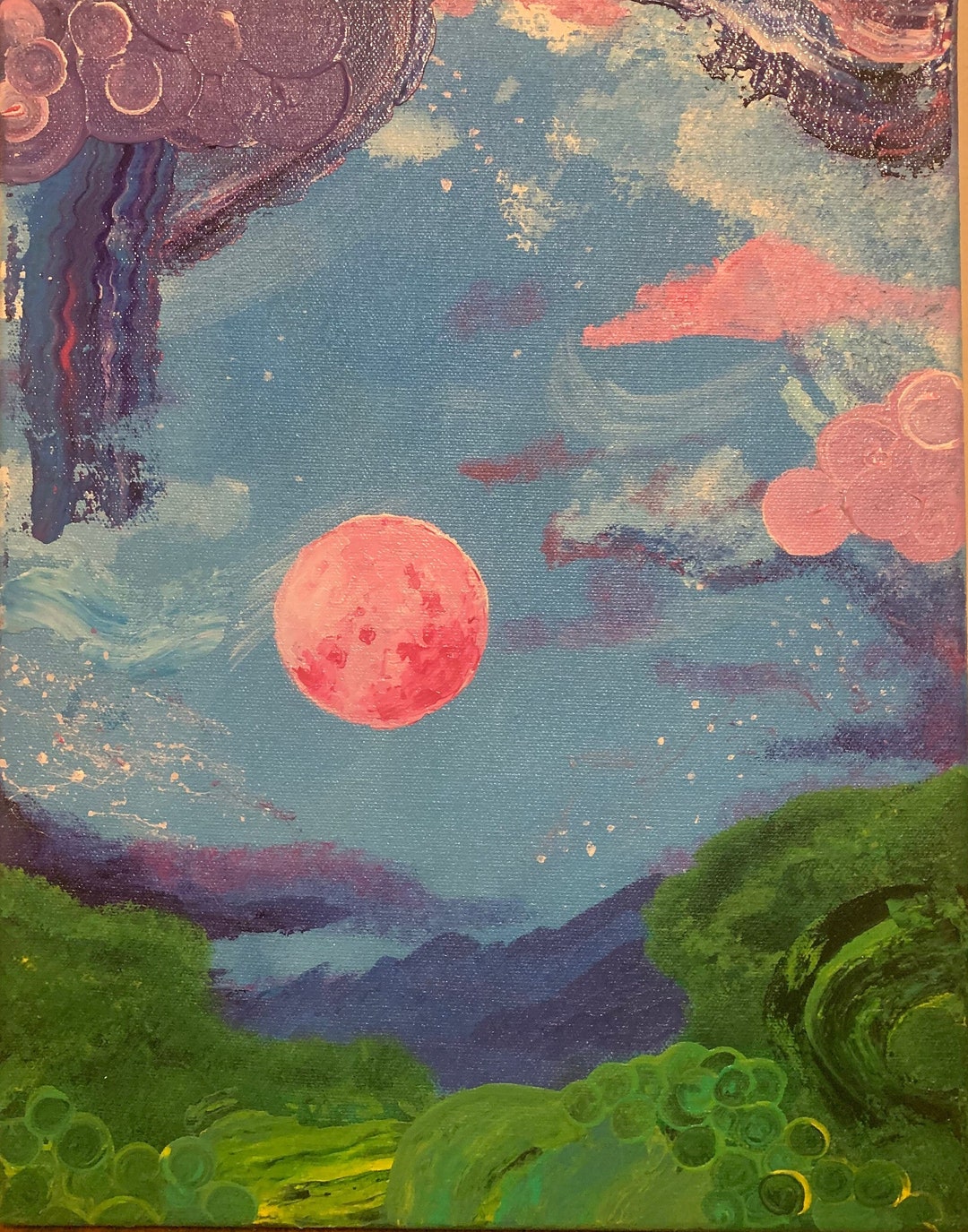Pink Moon - Etsy