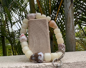 Seashell Keychain Wristlet - North Shore