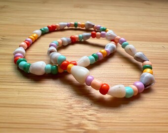 Mommy & Me Seashell Friendship Bracelet - Small Cone Shells - “Mer-mom Era”