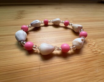 Beads & Seashells Friendship Bracelet - Small Cone Shells - “For Wednesdays”