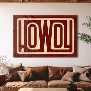 HOWDY print Западный Декор, Юго-Западная Настенная Живопись, Художественный Принт Howdy Typography, Плакат Современного Дизайна, Типовой Дизайн, Южное Домашнее Искусство