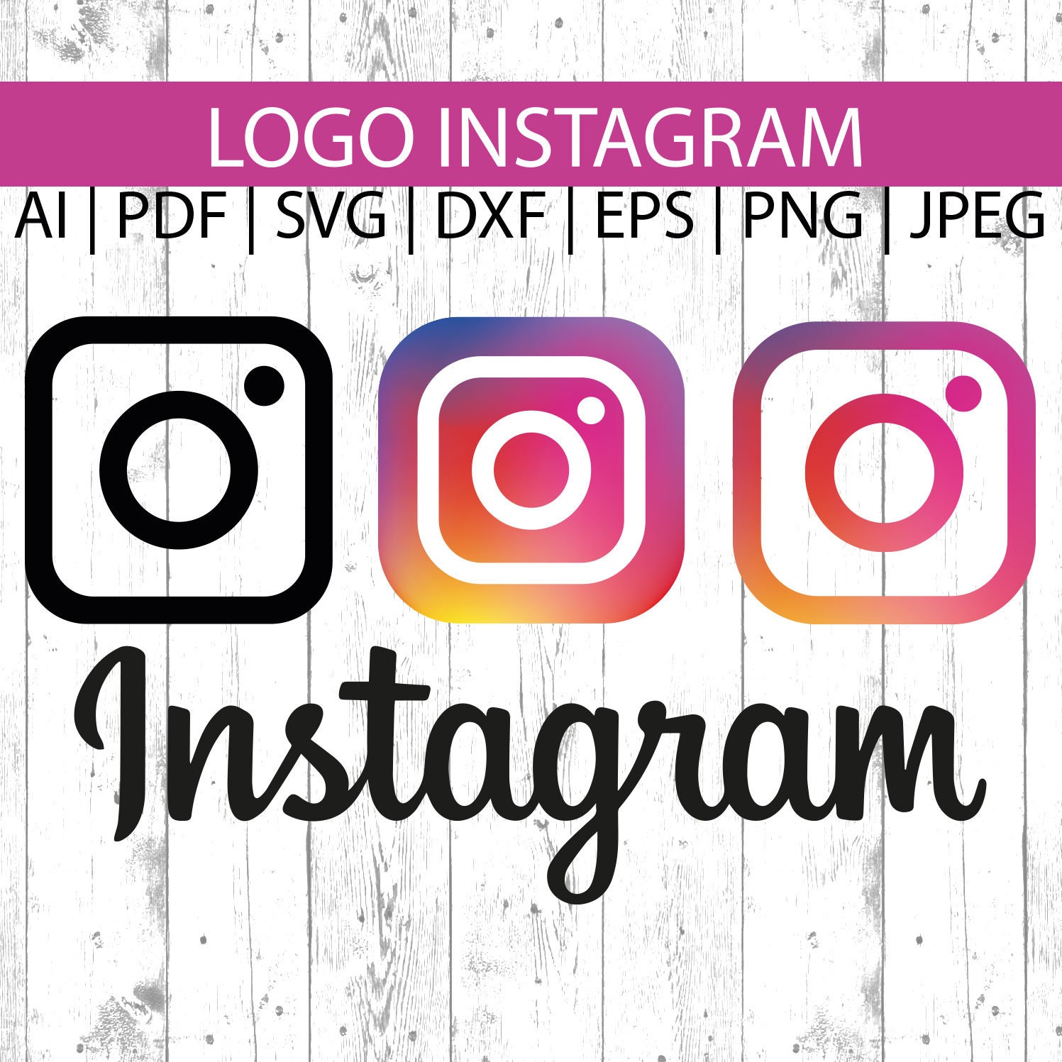 Instagram Svg Social Media File Svg Cricut Engraving Screen Etsy