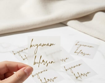 personalized vinyl sticker kiyamam bilirsin| Kapi Süsü | Kiz Evine Hosgeldiniz | Söz | Kiz Isteme| Nişan | Welcome sign