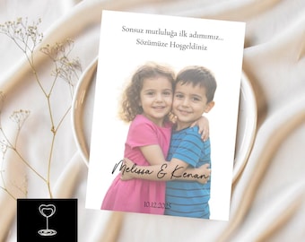 Place cards personalized with childhood pictures | China | Wedding | Nisan