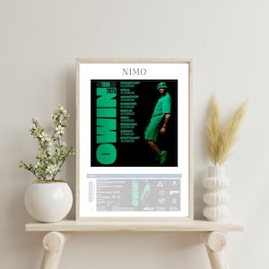 Nimo Cover | Tour Nimo  | Poster | A4 / Musik Cover Wallart | Nimo  Poster - Fandesign - Fanposter - Deutschrap Poster