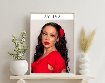 Ayliva Cover | In Liebe Ayliva | Poster | A4 / Musik Cover Wallart | Ayliva Poster - Fandesign - Fanposter - Deutschrap Poster