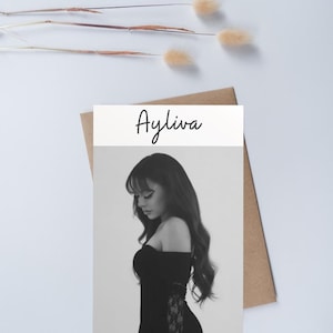 Ayliva Postkarte | In Liebe Ayliva | Postkarte| A6 / Musik Cover Wallart | Ayliva Poster - Fandesign  Deutschrap Poster | 10x15 cm
