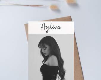 Ayliva postcard | With love Ayliva | Postcard | A6 / Music Cover Wallart | Ayliva Poster - Fandesign German Rap Poster | 10 x 15 cm