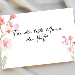 Liefdevolle Moederdagkaart – ansichtkaart als cadeau voor mama op Moederdag | Wenskaart met hart voor Moederdag