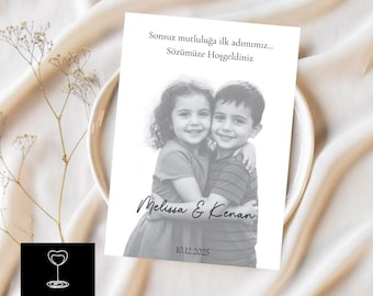 Place cards personalized with childhood pictures | China | Wedding | Nisan