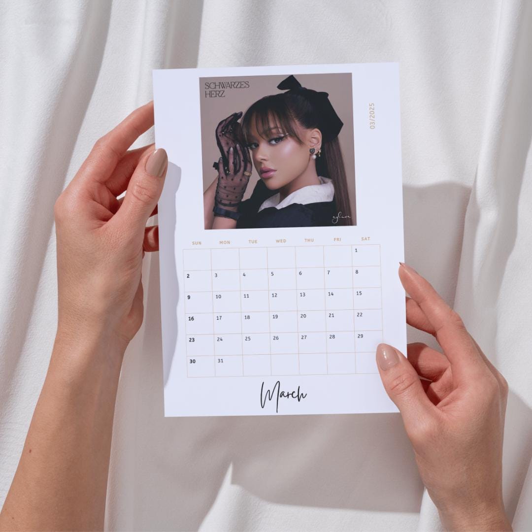 Ayliva Calendar 2025 for Immediate Download to Print With Love Ayliva