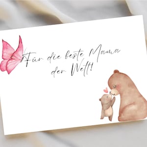 Loving Mother&#39;s Day card – postcard as a gift for mom on Mother&#39;s Day | Greeting card with heart for Mother&#39;s Day greetings
