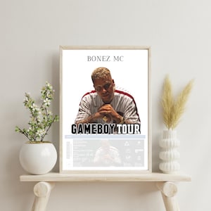 Bonez MC Cover | Tour Bonez MC | Poster | A4 / Musik Cover Wallart | Bonez MC Poster - Fandesign - Fanposter - Deutschrap Poster