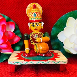 Lakshmi devi Etikoppaka doll | Hindu Goddess of Wealth | Indian Home Decor | HOuse Warming | Dasara Golu | Bommala Koluvu