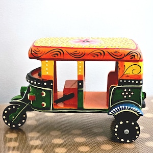Indian Tuk Tuk | Colorful Auto Rickshaw. | Home Decor | Indian Souvenir