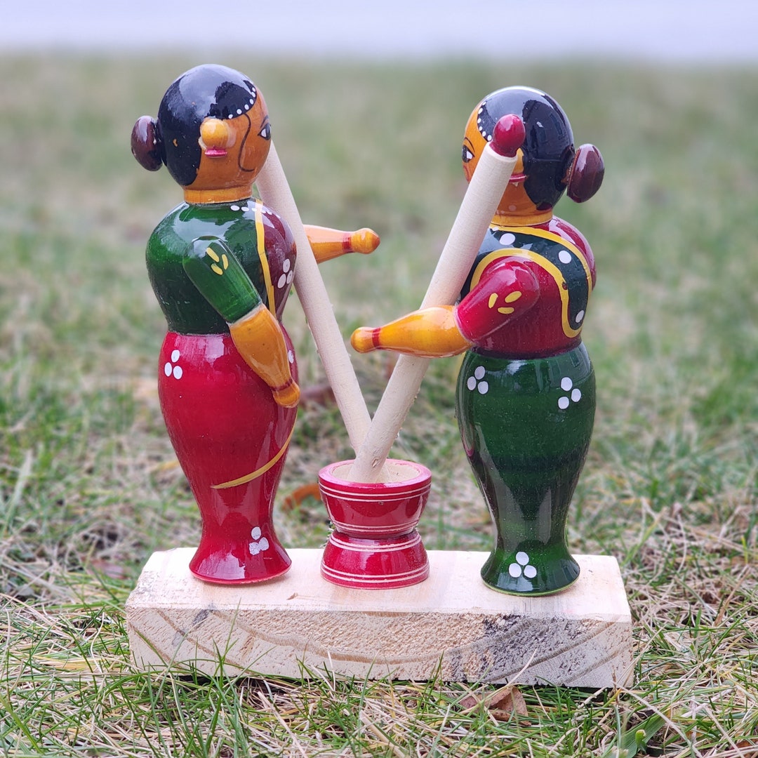Rokali Potu Couple Etikoppaka Toy - Etsy