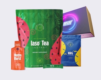 Thé Instantané Iaso Tea Saveur Fruits Tropicaux (Pastèque) - Boîte De 10 Dosettes - Neuf