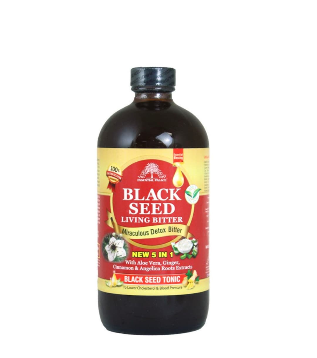 BLACK SEED Oil BITTERS, Detox Bitters Tonic, Living Bitters, Root Tonic