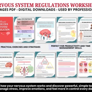 Nervensystem Regulation Arbeitsbuch, Somatische Übung Polyvagal Theorie Leiter Vagus Vagal Nerv Therapie Techniken Arbeitsblätter Co-Regulierung