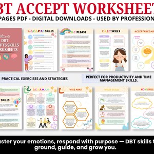 DBT House Worksheets, DBT Skills, Dialectical Behavior Therapy, Dbt Workbook, Coping Skills, Therapy Worksheet, Emotional Regulation, PTSD