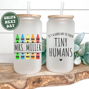 Custom Teacher Cup, It&#39;s a Good Day to Teach Tiny Humans Mug Gift for Teacher Appreciation Gift for Teacher Thank You Gift Cute Teacher Gift