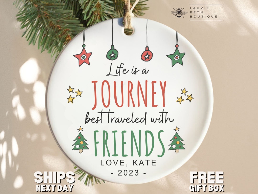 Friendship Ornament, Personalized Friendship Christmas Ornament Gifts ...