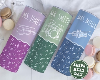 Music Teacher Tumbler, Personalized Music Teacher Gifts for Music Teacher Tumbler Custom Music Teacher Appreciation Gifts for Music Teacher