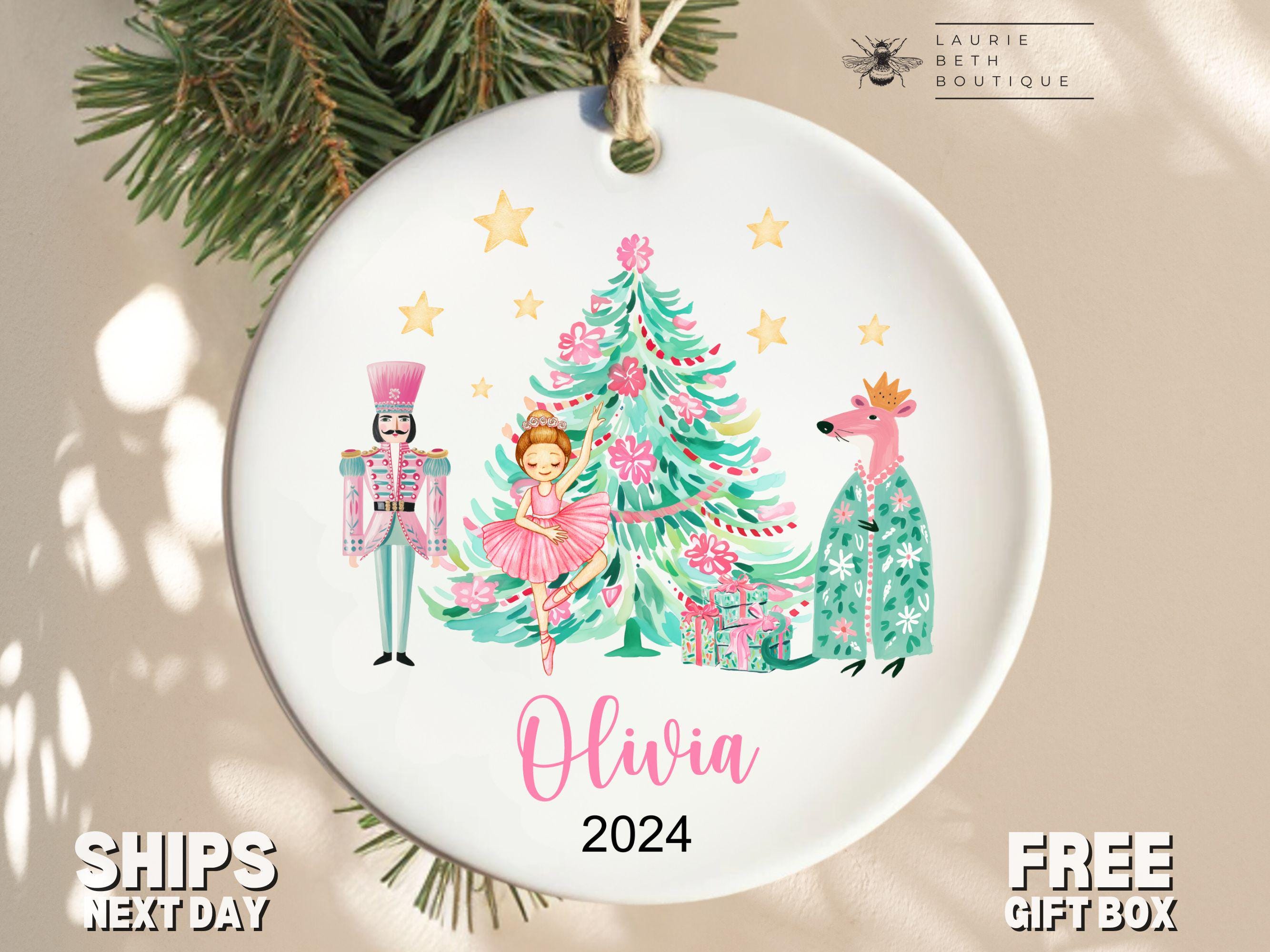 Nutcracker Christmas Ornament, Personalized Girl's Nutcracker Christmas Ornament Gift for Nutcracker Play Christmas Ornament Keepsake Gifts