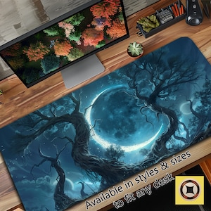 Podkładka na biurko „Druid Moon”: mata do gry „Witchy”, dekoracja stołu