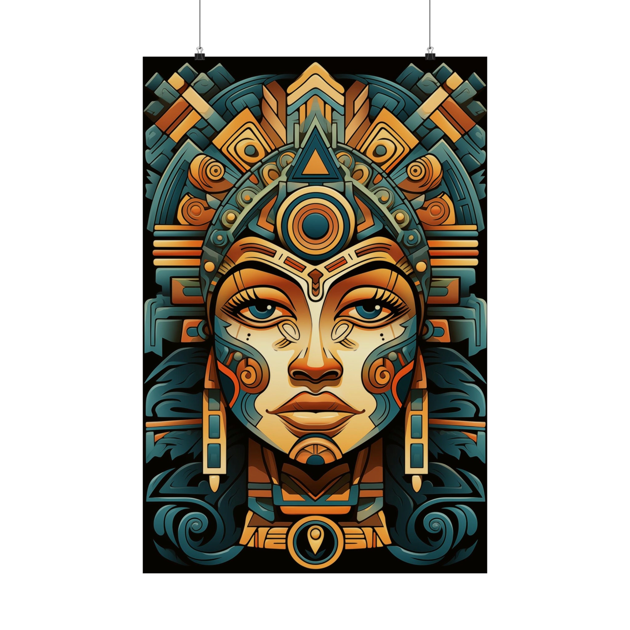 Aztec Princess Fantasy Art Poster