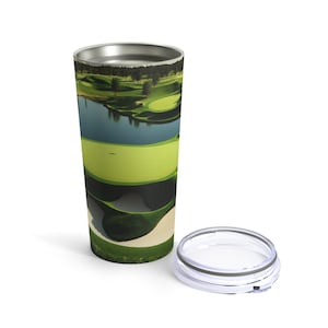 Golfbeker, golfbeker, golfmok, golfcadeaus, golfbaanbeker, beker van 20 oz, roestvrij staal