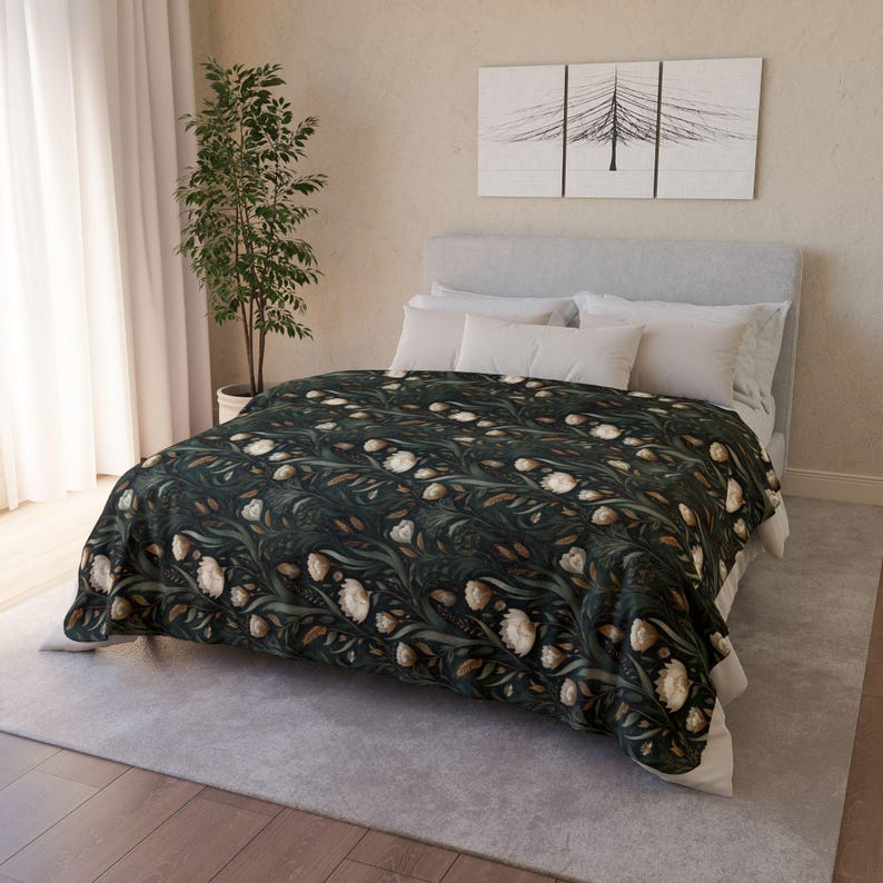 SagesOfThePast William Morris Fleece Blanket - Thumbnail 3